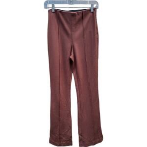 Peace Love World Ponte Split‎ Hem Pants Chocolate Brown XS